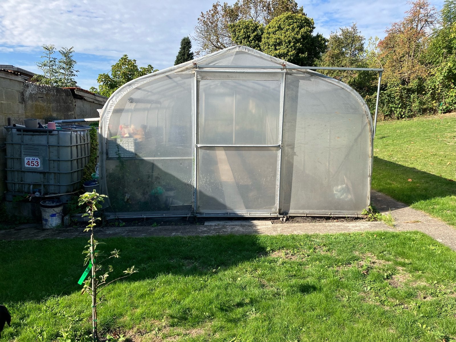 Serre structure merallique/plastique:, Jardin & Terrasse, Enlèvement, Comme neuf, Plastique, Serre