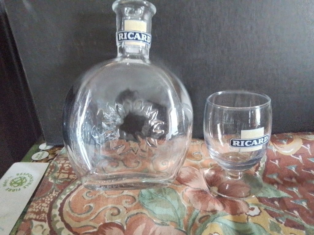 6 verres de RICARD +Collector vintage JUG, Enlèvement, Neuf, Ustensile