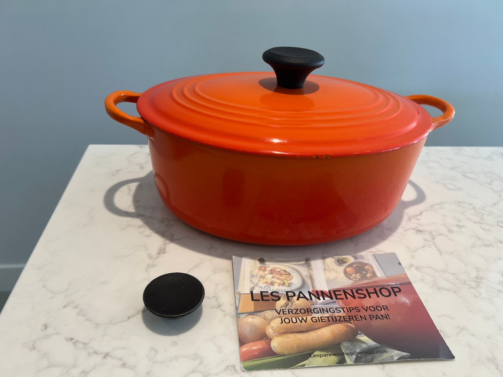Poêle vintage Le Creuset 28 cm ovale, orange harmonique, Maison & Meubles, Cuisine | Casseroles & Poêles, Enlèvement ou Envoi