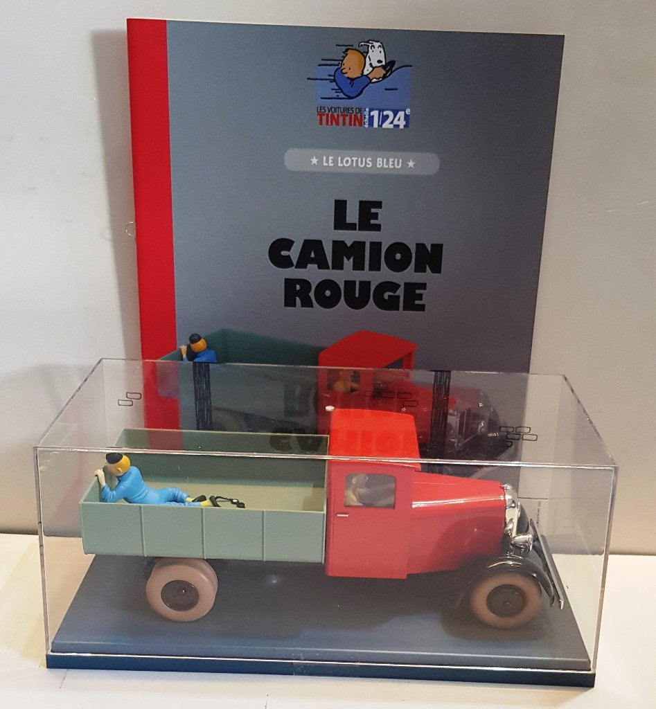 Les voitures de Tintin 1/24 N49, « le camion rouge », Collections, Envoi, Tintin, Neuf, Statue ou Figurine