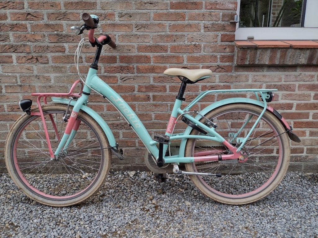 Meisjesfiets Loekie prinses 22 inch, Fietsen en Brommers, Ophalen, Terugtraprem, 22 inch, Gebruikt