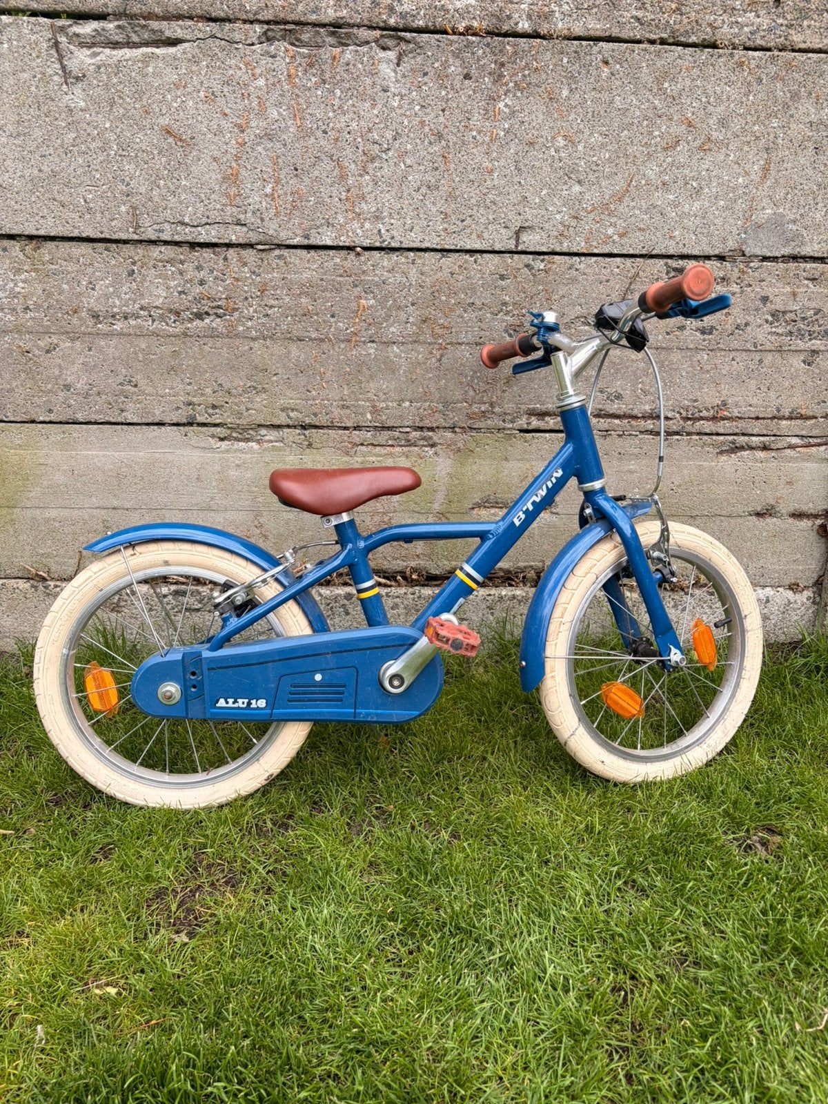 BTWIN ALU CITY 16" blauw | Perfecte staat 4-6 jaar, Ophalen, Zo goed als nieuw, Velgrem, 16 tot 20 inch