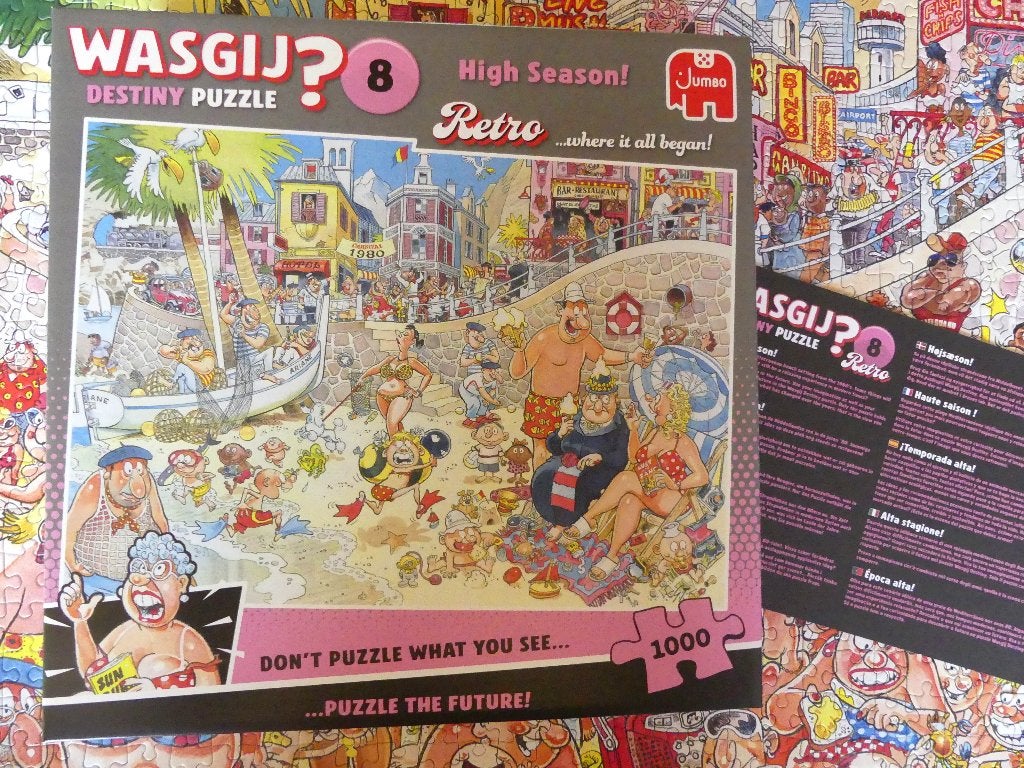 Puzzle Jumbo WASGIJ ? 9 - Mystery - High Season !, Enlèvement ou Envoi, 500 à 1500 pièces, Comme neuf, Puzzle