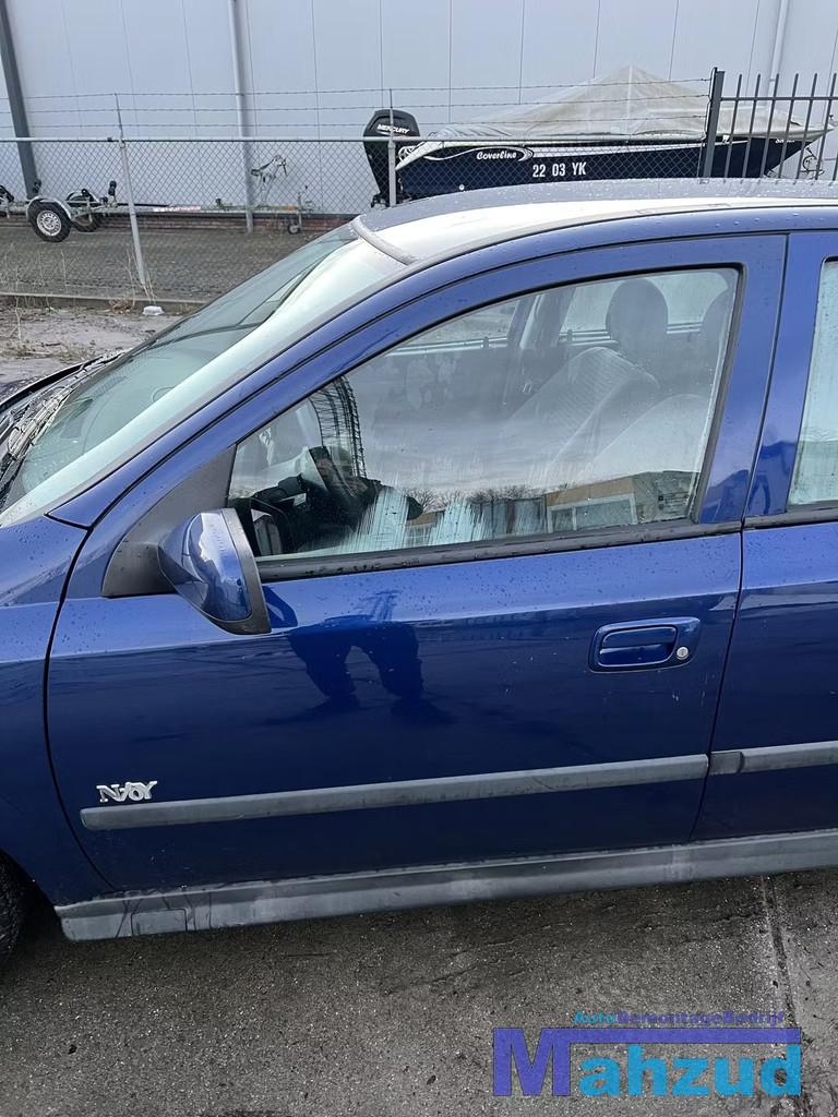 OPEL ASTRA G Blauw Z21B links voor deur portier 1997-2004, Auto-onderdelen, Gebruikt, Deur, Opel Automobile GmbH, Kontakt@opel-infoservice.de