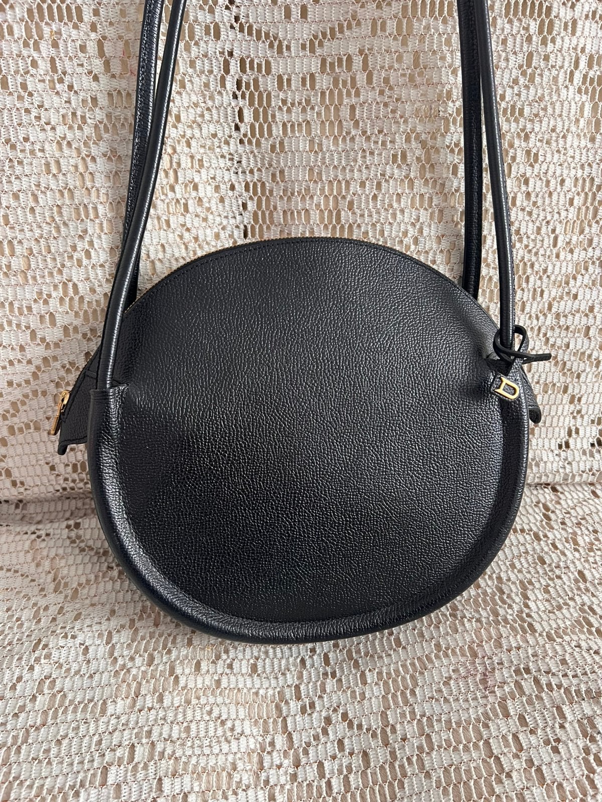 Sac DELVAUX modèle Sunset cuir noir, Enlèvement ou Envoi, Comme neuf, Noir, Cuir