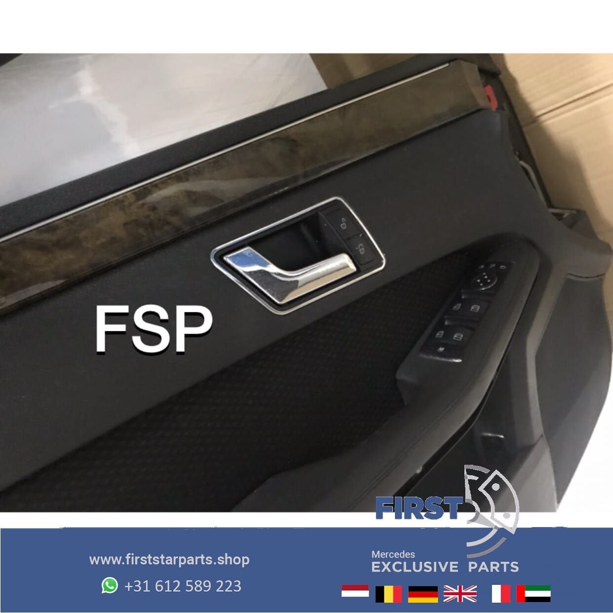 W212 DEURPANEEL SET Mercedes E KLASSE LRVA 4X DEURKAART LINK, Gebruikt, -, Ophalen of Verzenden, -