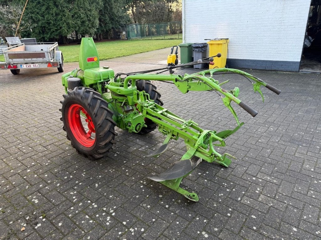 Hert-Agria diesel motoculteur met originele ploeg, Ophalen