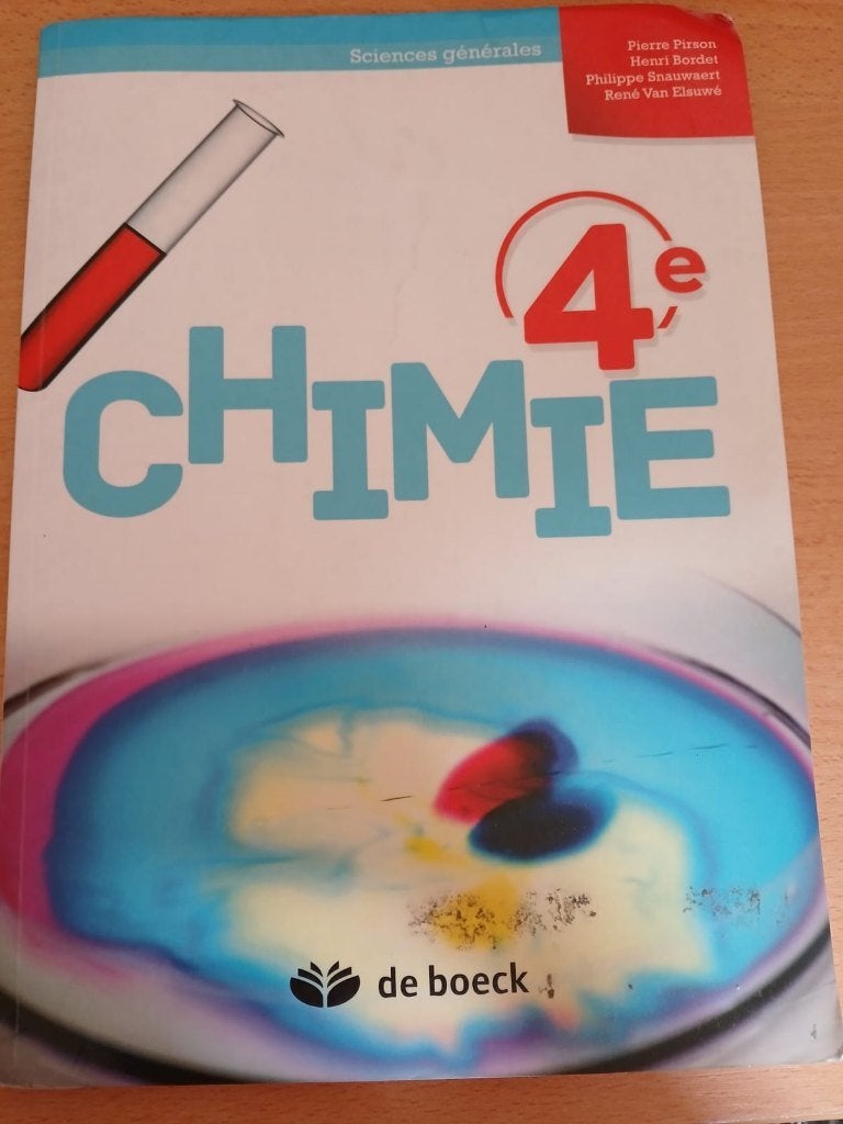 Manuel de chimie – 4e secondaire, Livres, Enlèvement ou Envoi, Utilisé, Secondaire, Chimie
