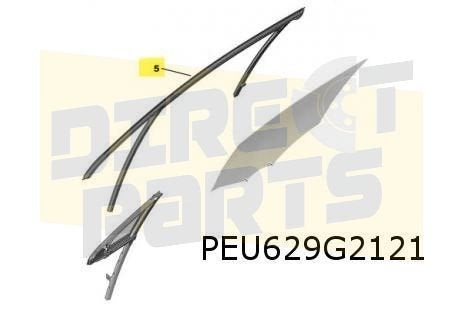 Peugeot 508 (2/11 - 9/18) raamgeleiding Links voor (chrome), Neuf, -, -, Porte
