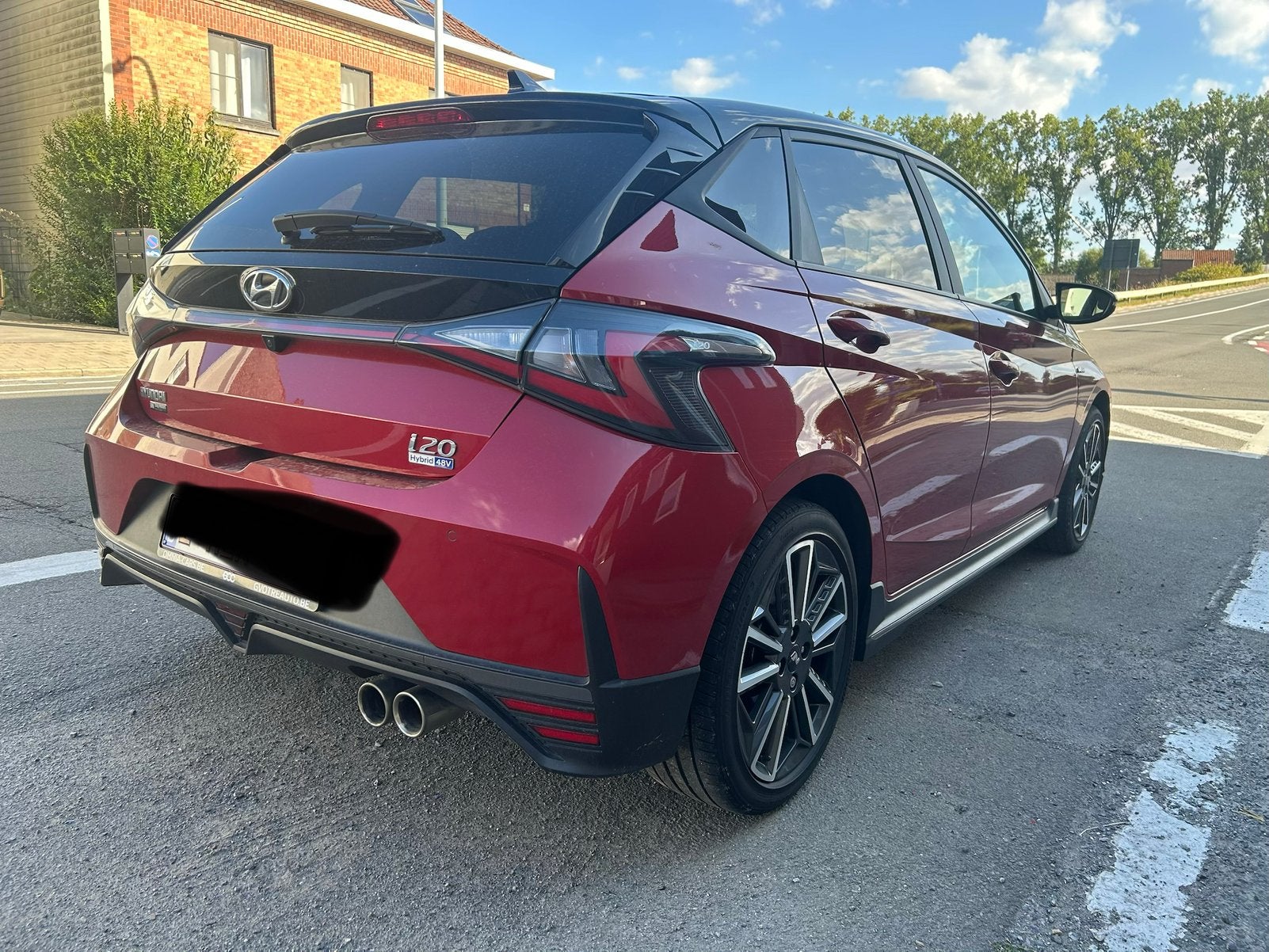 Hyundai i20, Autos, Hyundai, Rouge, Achat, Entretenue par le concessionnaire, Noir