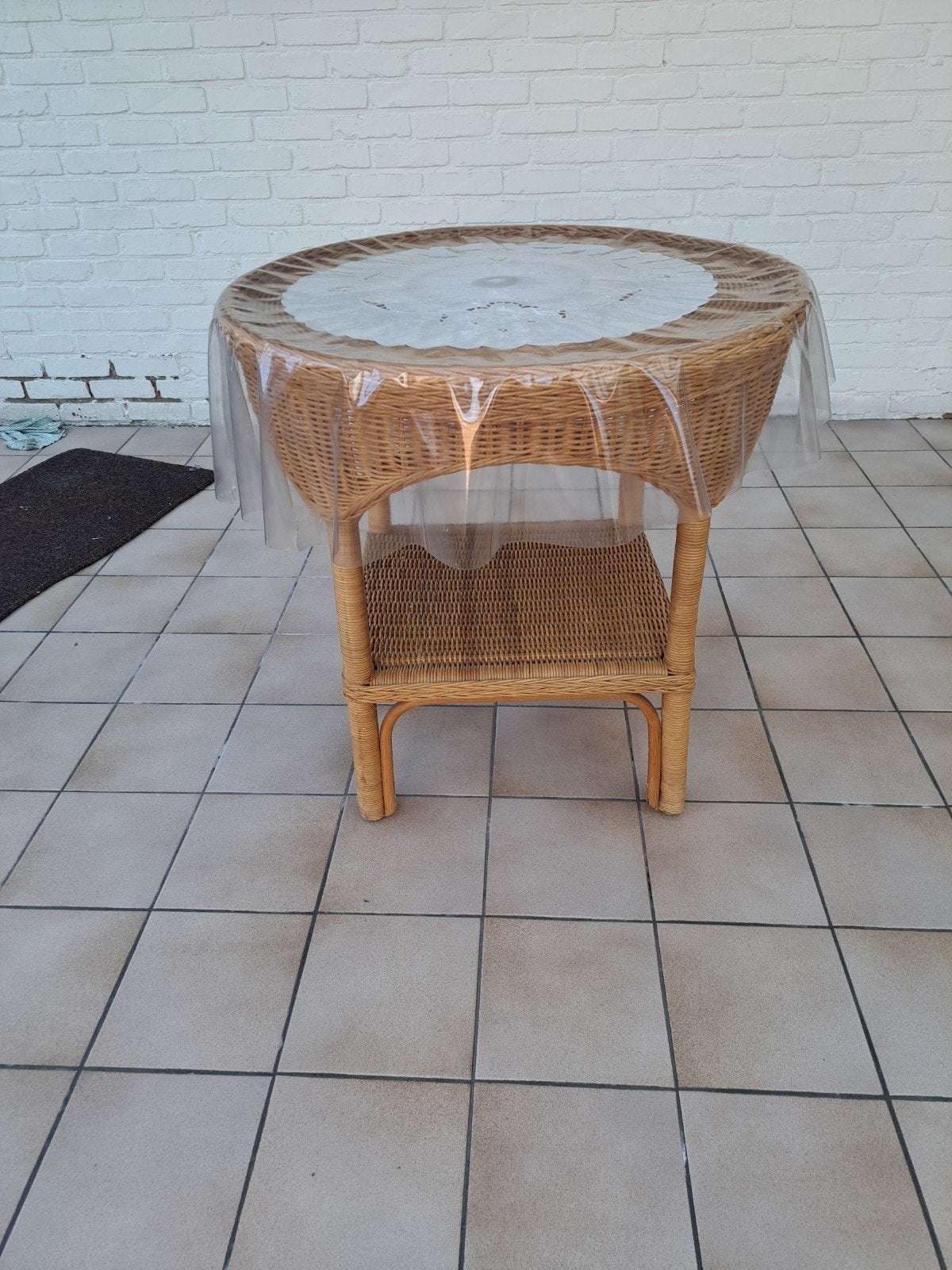 rieten tafeltje, Tuin en Terras, Ophalen