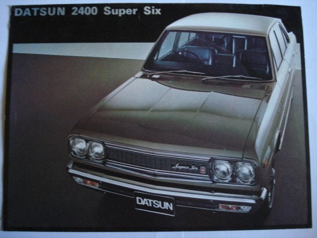 Datsun 2400 Super Six 1971 Nissan Cedric Brochure Catalogue, Envoi, Utilisé, Nissan