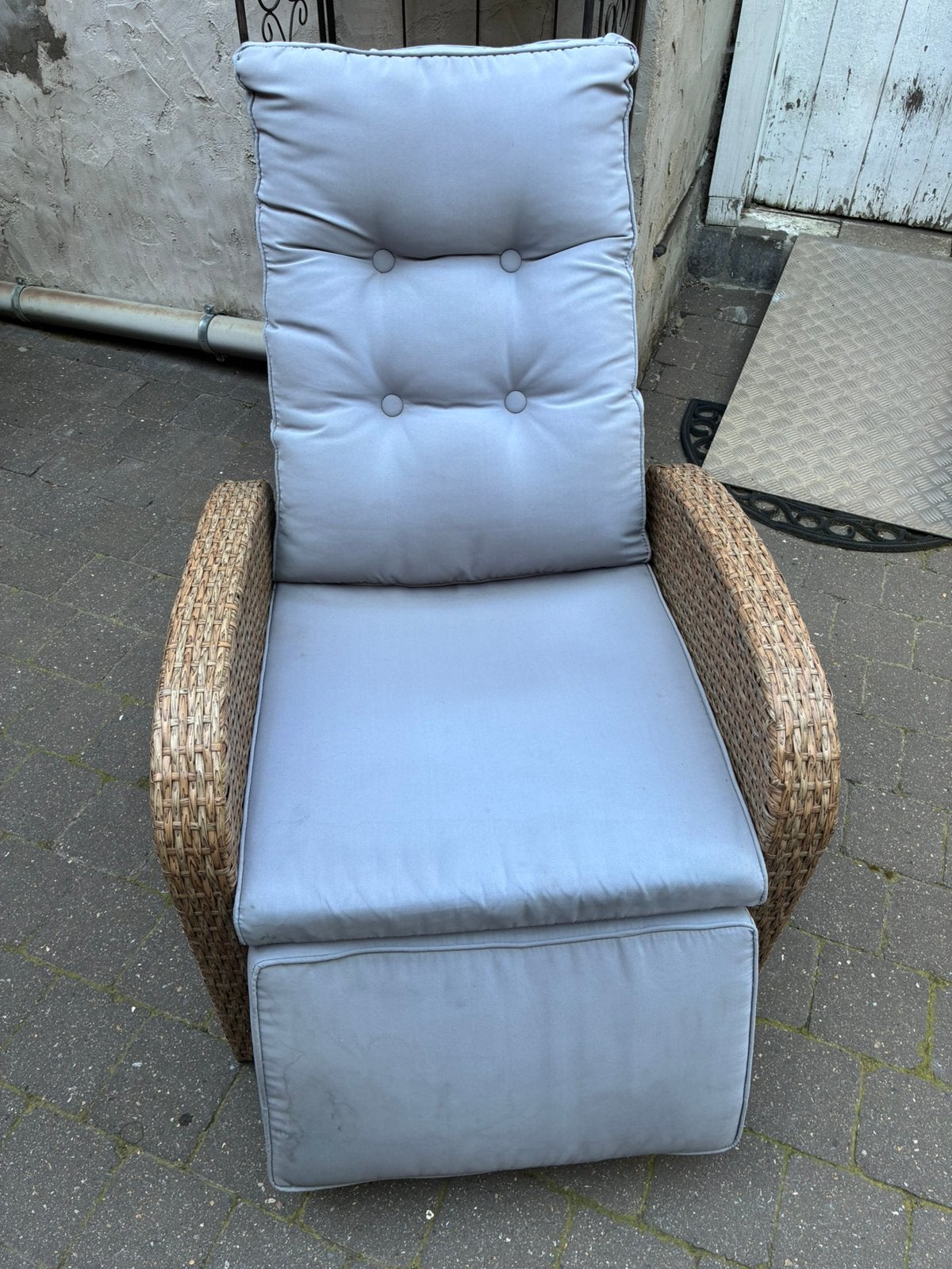 Rieten tuinstoel, Jardin & Terrasse, Chaises longues, Enlèvement, Utilisé, Osier