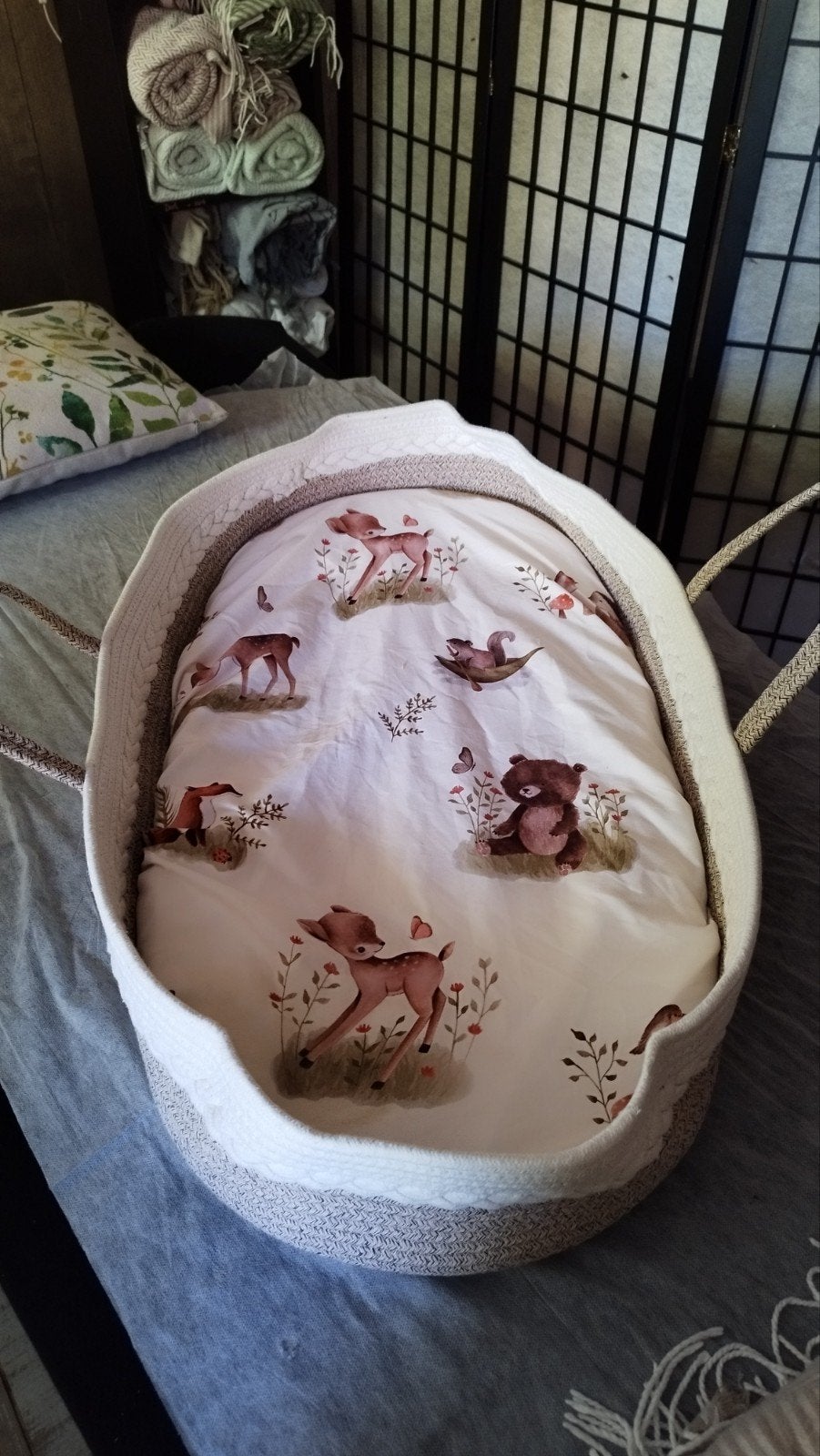 Baby verschoning mandje, Ophalen