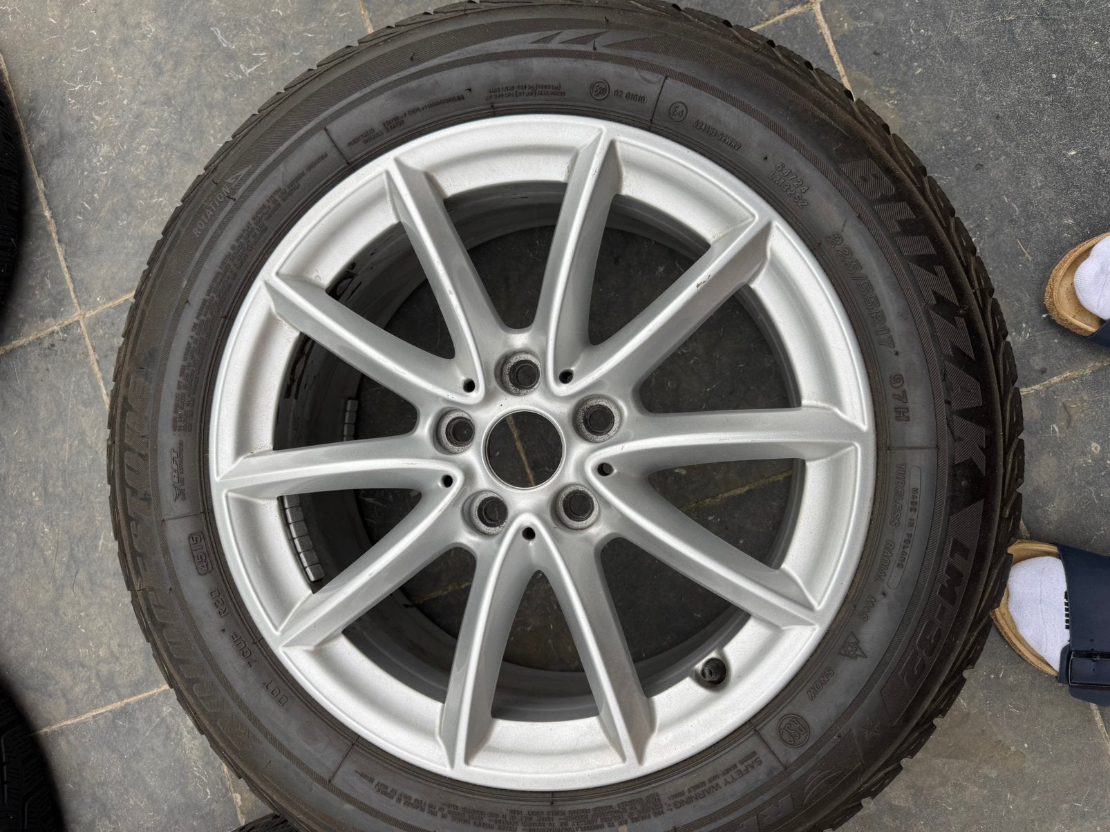 Wielen en banden voor de winter, Ophalen, Gebruikt, Banden en Velgen, 17 inch