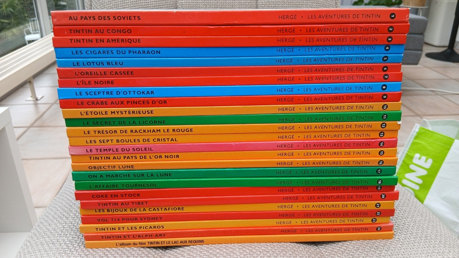 Collection complète des BD Tintin, Ophalen