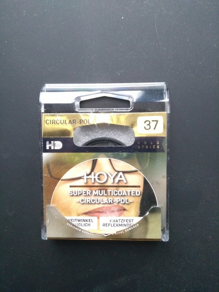 Hoya circular polarizing filter 37mm, Polarisatiefilter, Gebruikt, Minder dan 50 mm, Multi-coating