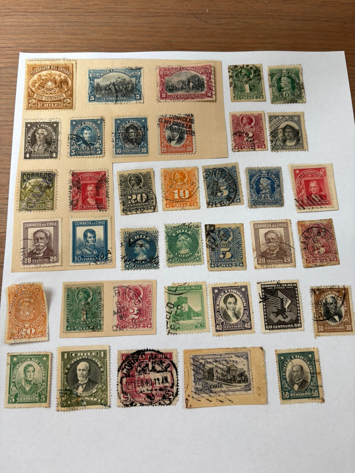 Oude postzegels Chili, Ophalen of Verzenden, Zuid-Amerika