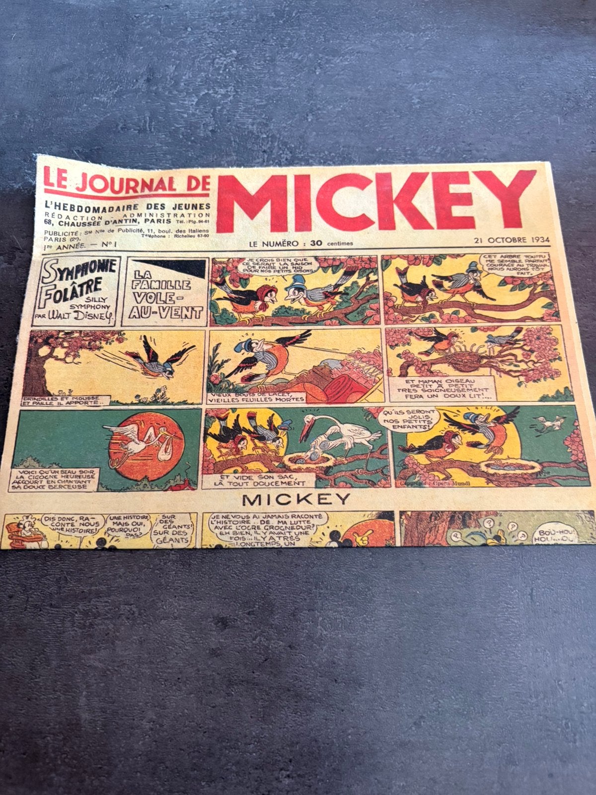 Le journal de mickey 1934, Enlèvement