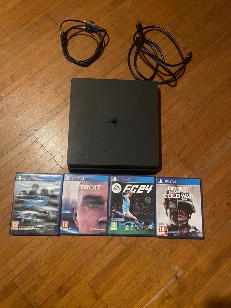 Ps4 slim te koop zonder controlers met spelletjes, Games en Spelcomputers, Spelcomputers | Sony PlayStation 4, Ophalen, Met games