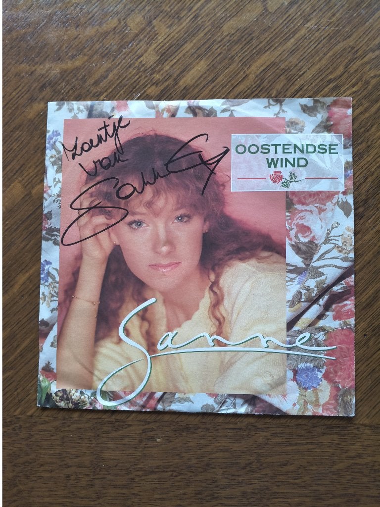 Sanne 45t met handtekening, Cd's en Dvd's, Gesigneerd, Verzenden