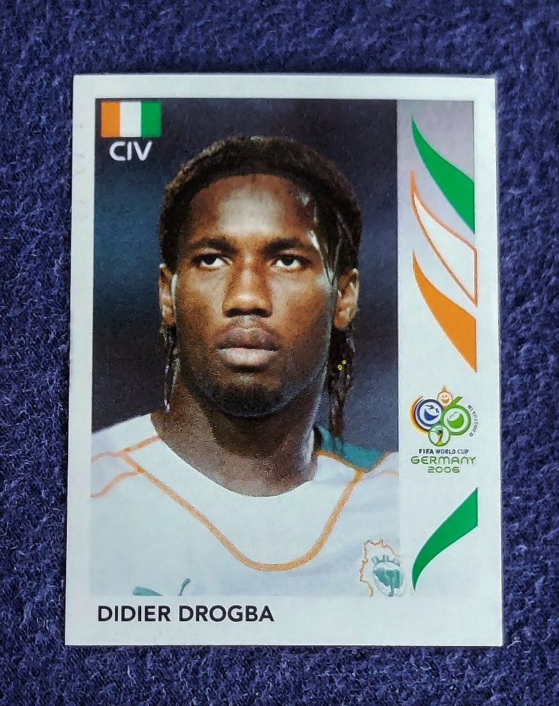 Panini sticker card voetbal ' WK 2006 - Didier Drogba ', Enlèvement ou Envoi, Neuf, Autocollant