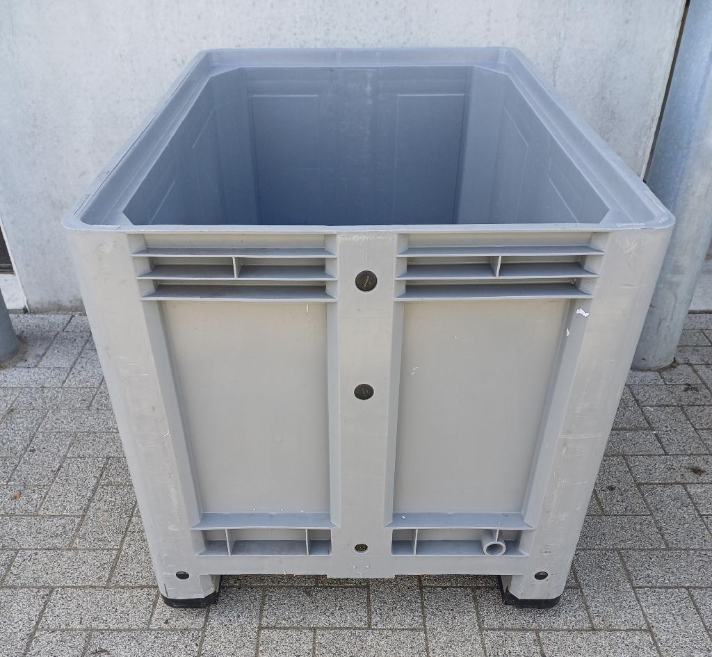 Caisse-palette plastique +-500 litres - Occasion Paletboxen, Tuin en Terras, Regentonnen, Gebruikt, Kunststof, 150 liter of meer