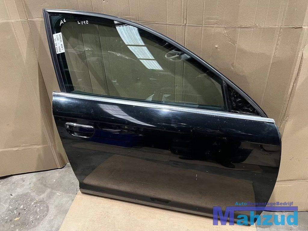 AUDI A6 C6 SEDAN zwart L49B rechts voor deur portier 2004-20, Auto-onderdelen, Carrosserie, Deur, Audi, Voor, Rechts, Gebruikt