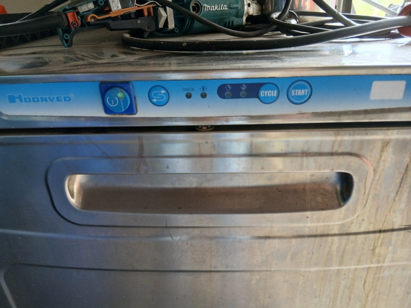 vaatwasser hoonved professioneel 380V volledig in inox,, Elektronische apparatuur, Ophalen