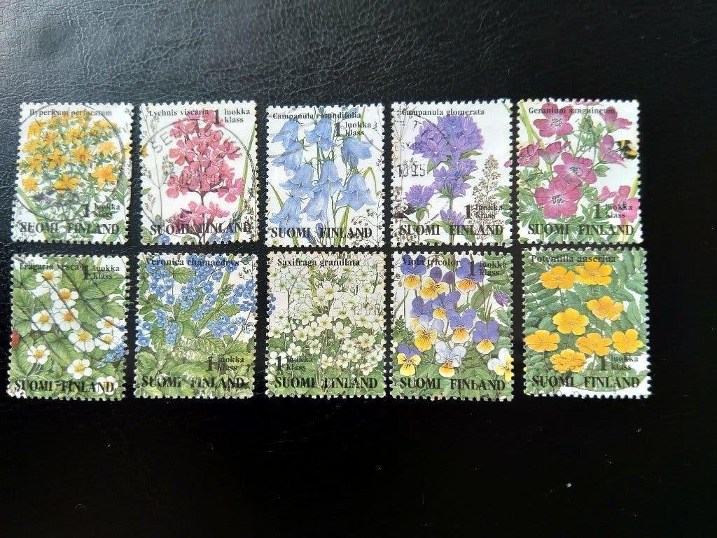 Bloemen, IJsland 1994, Postzegels en Munten, Postzegels | Thematische zegels, Verzenden, Gestempeld, Dier of Natuur