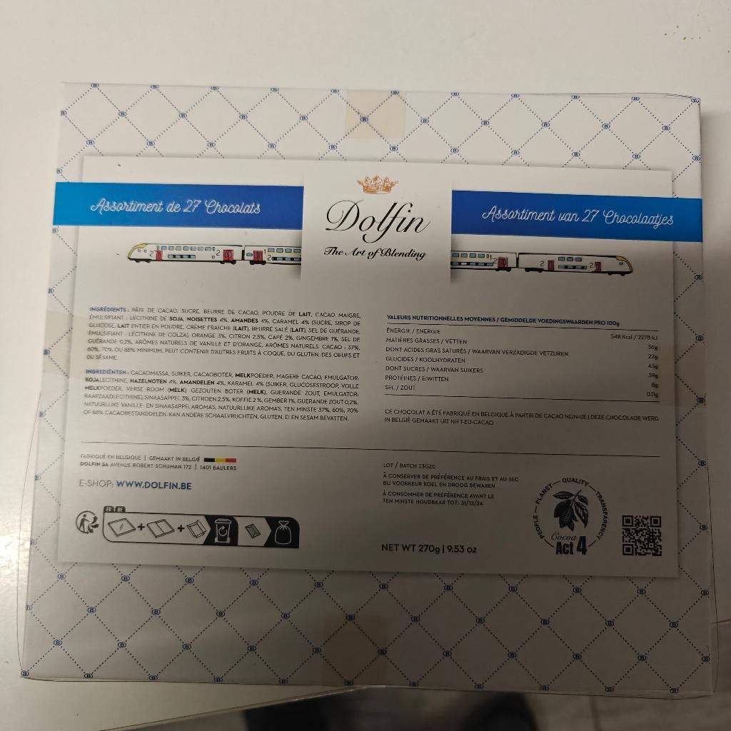 Nmbs chocolade collectorsitem., Verzamelen, Ophalen of Verzenden, Nieuw, Trein, Overige typen