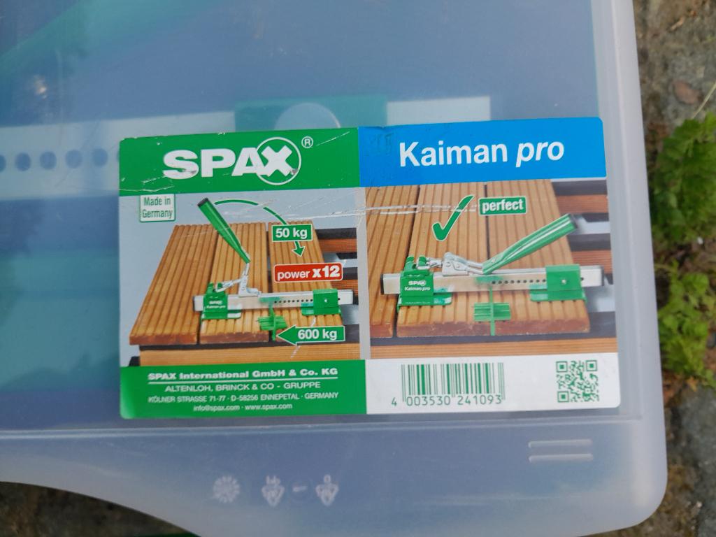 SPAX Kaiman Pro plankrichter / vlonderspanner, Enlèvement, Neuf, Moins de 50 mm, Autres types