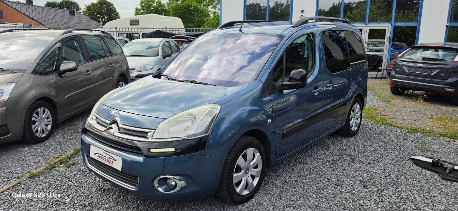 CITROEN BERLINGO 1.6iBenzine+Lpg Multispace GEKEURD+GARANTIE, Auto's, Euro 5, Monovolume, Blauw, Parkeersensor
