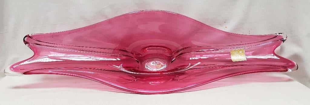 MURANO Fratelli Toso fruitschaal Chambord., Antiek en Kunst, Ophalen of Verzenden
