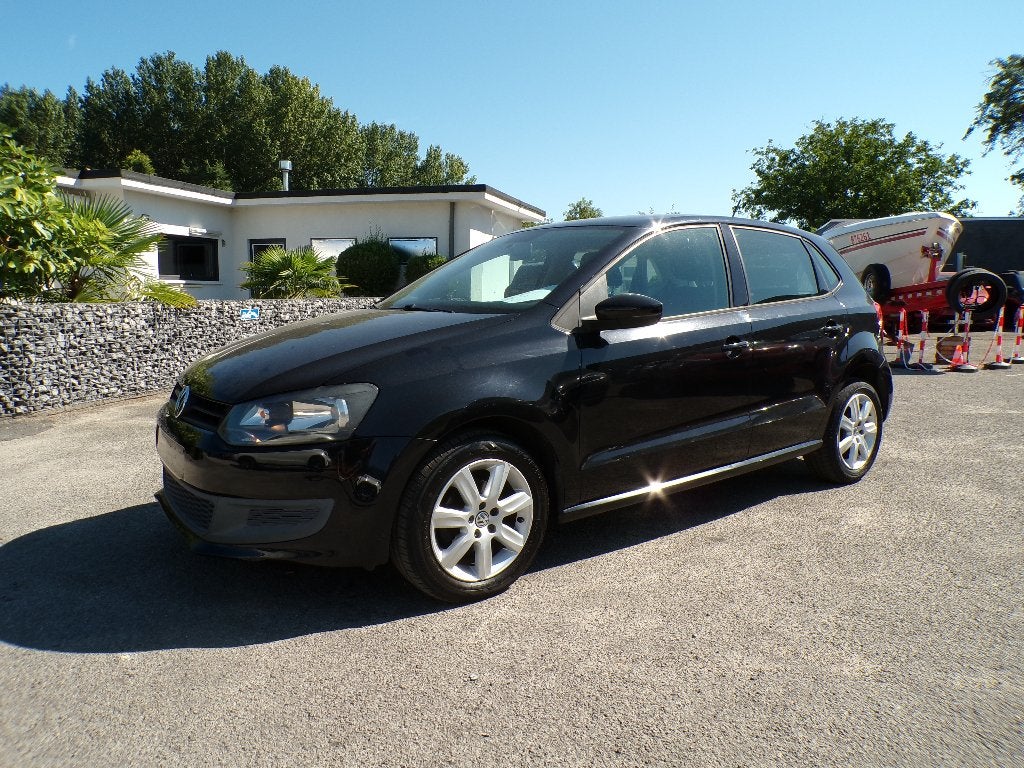 VW Polo 1.2i Airco/Garantie/Gekeurd/154.000km, Auto's, Volkswagen, Voorwielaandrijving, Euro 5, Stof, Zwart