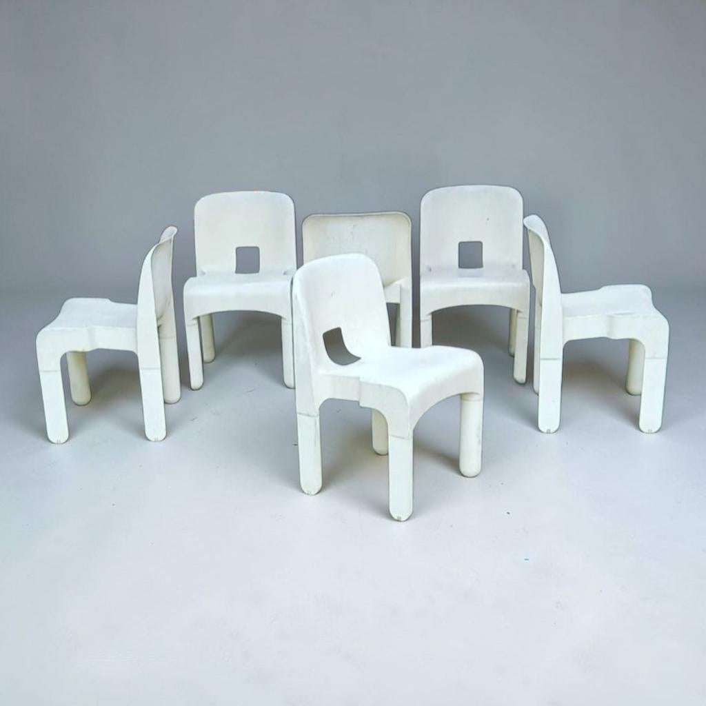Chaises Vintage Joe Colombo modèle 4867 Universale 1970's, Enlèvement