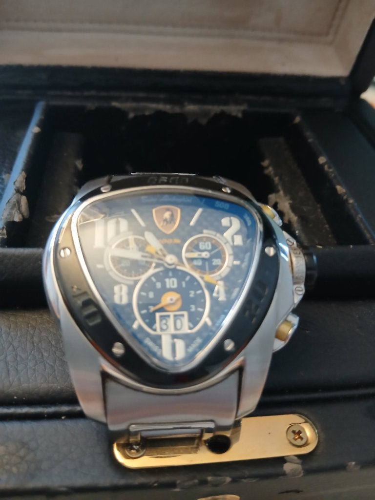 montre Lamborghini, Bijoux, Sacs & Beauté, Montres | Hommes, Montre-bracelet, Autres marques, Enlèvement ou Envoi, Comme neuf