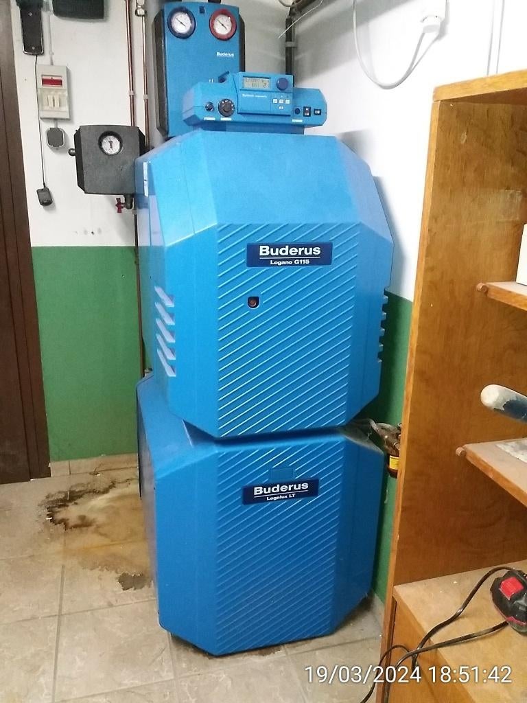 Buderus Logano G115 + LT135, Enlèvement, Utilisé, Boiler, Plus de 10 ans