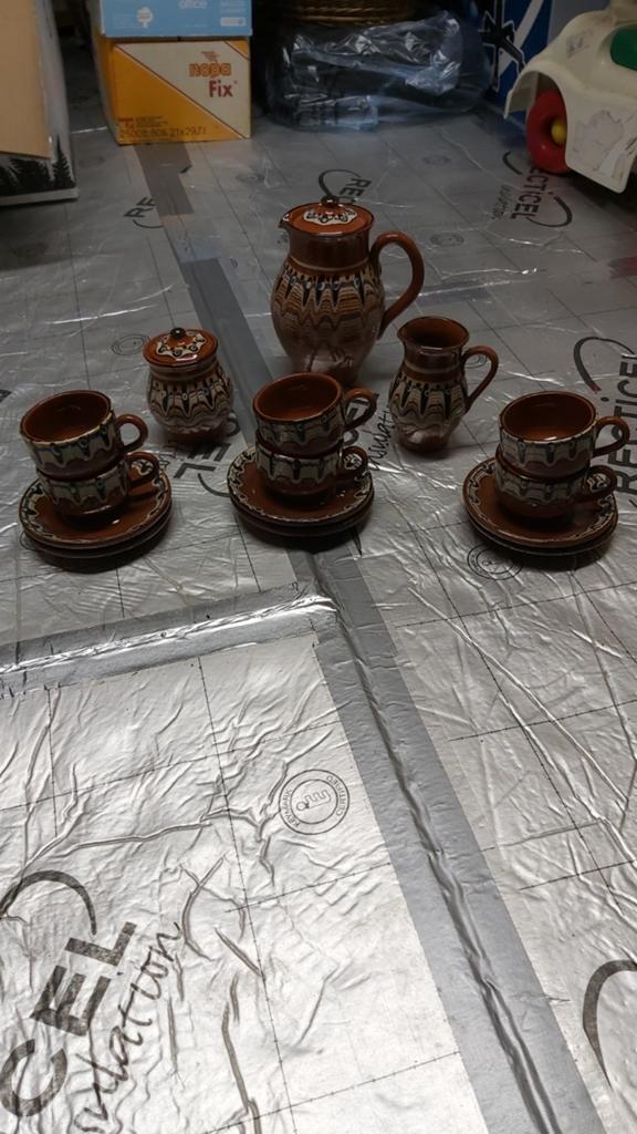 Koffieservies Bulgarije  decoratie., Huis en Inrichting, Ophalen