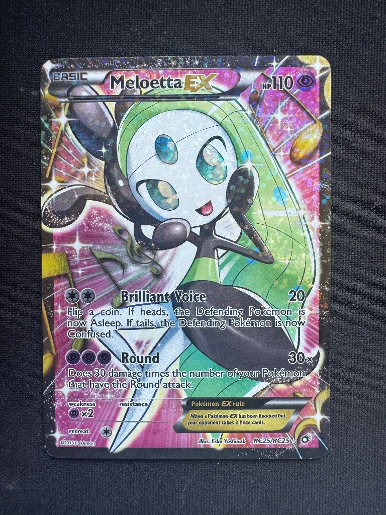 Meloetta EX RC25, Hobby en Vrije tijd, Verzamelkaartspellen | Pokémon, Nieuw, Losse kaart, Ophalen of Verzenden