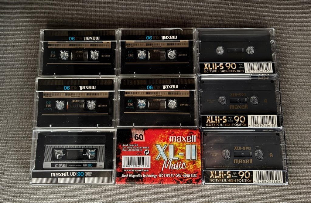 Mooie Maxell cassettebandjes (9 stuks) - XLII-S / XLII / UD, Audio, Tv en Foto, Cassettedecks, Ophalen