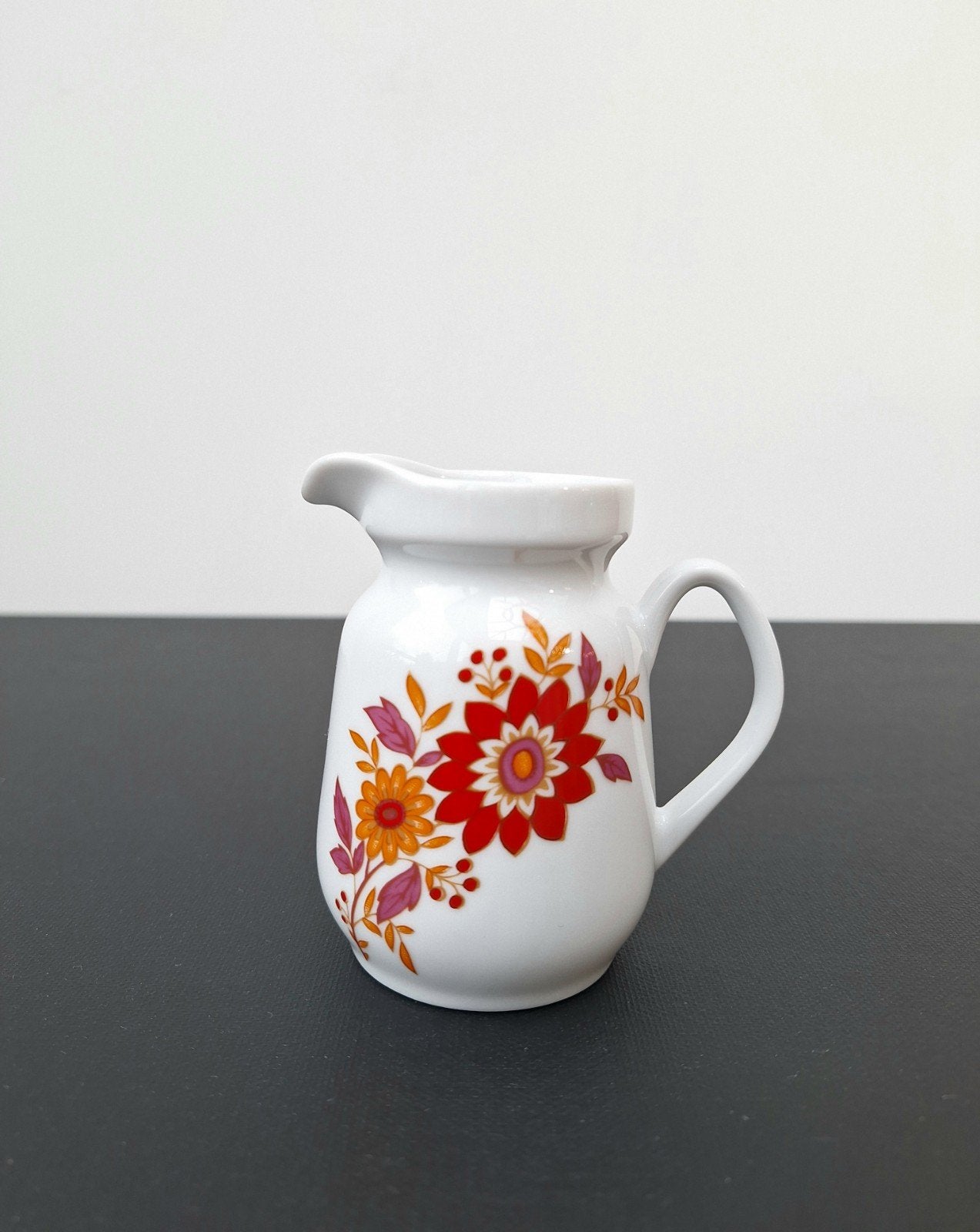 Joli pot à lait vintage à motif floral Bavaria, Enlèvement ou Envoi