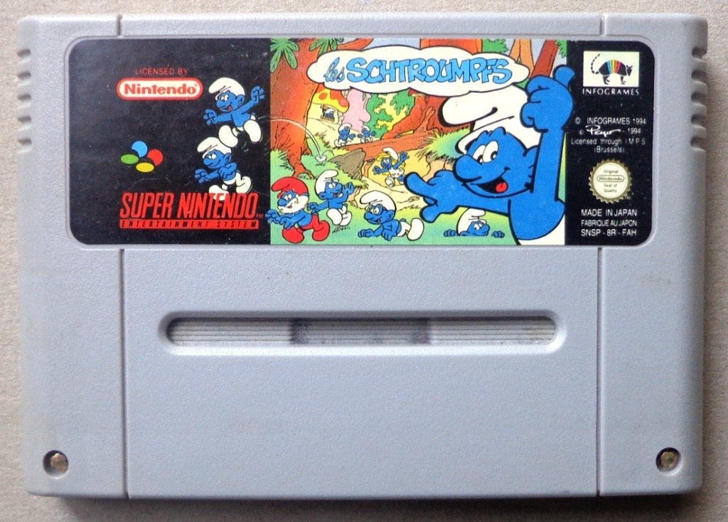 Smurfen voor de Europese Super Nintendo, Games en Spelcomputers, Ophalen of Verzenden, Gebruikt