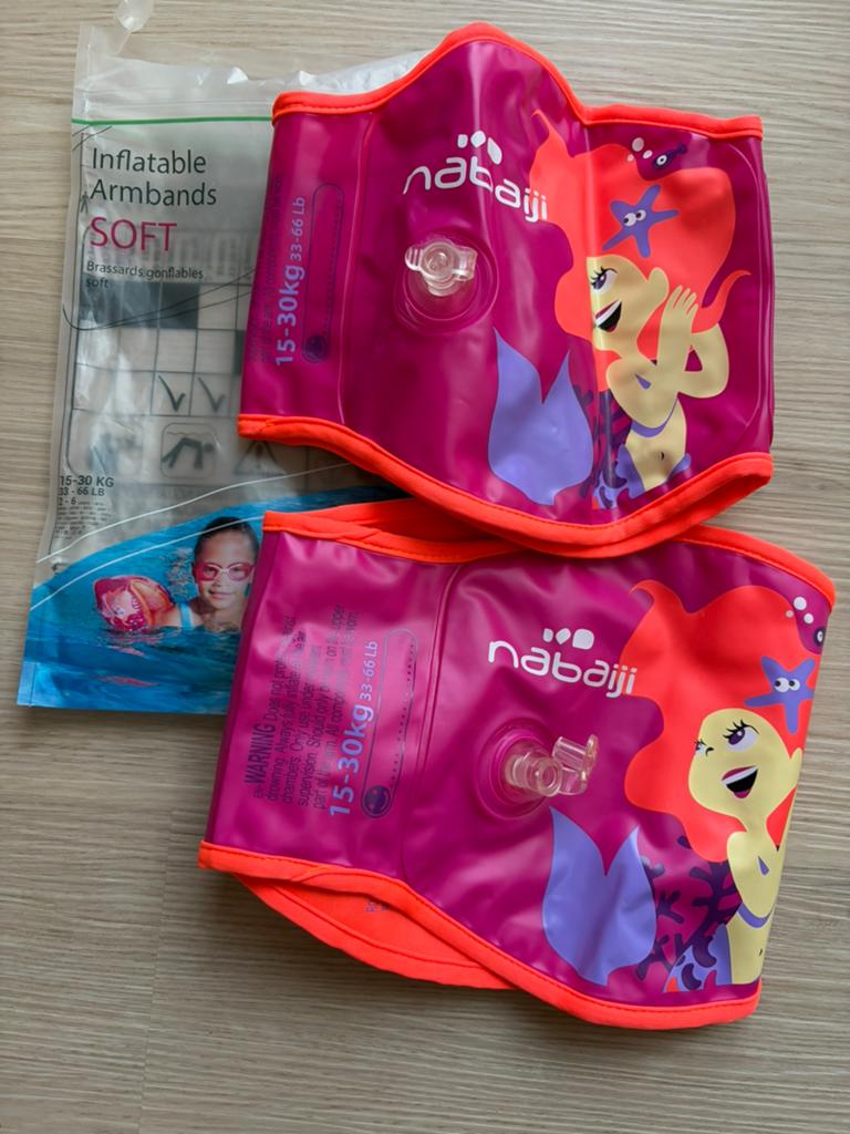 Zachte zwembandjes, Nabaiji, 15-30 kg, Jongen of Meisje, Overige maten, Ophalen of Verzenden, Zo goed als nieuw