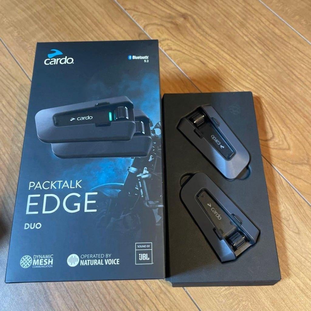 Cardo Packtalk Edge Duo Bluetooth, Motoren, Accessoires | Overige, Ophalen of Verzenden, Zo goed als nieuw