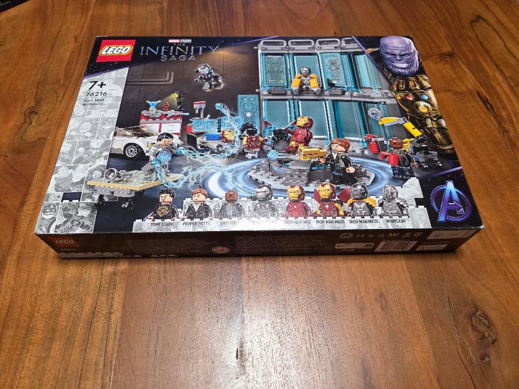 Lego 76216 Iron Man Armory MISB, Kinderen en Baby's, Marvel, Nieuw, Ophalen of Verzenden, Complete set