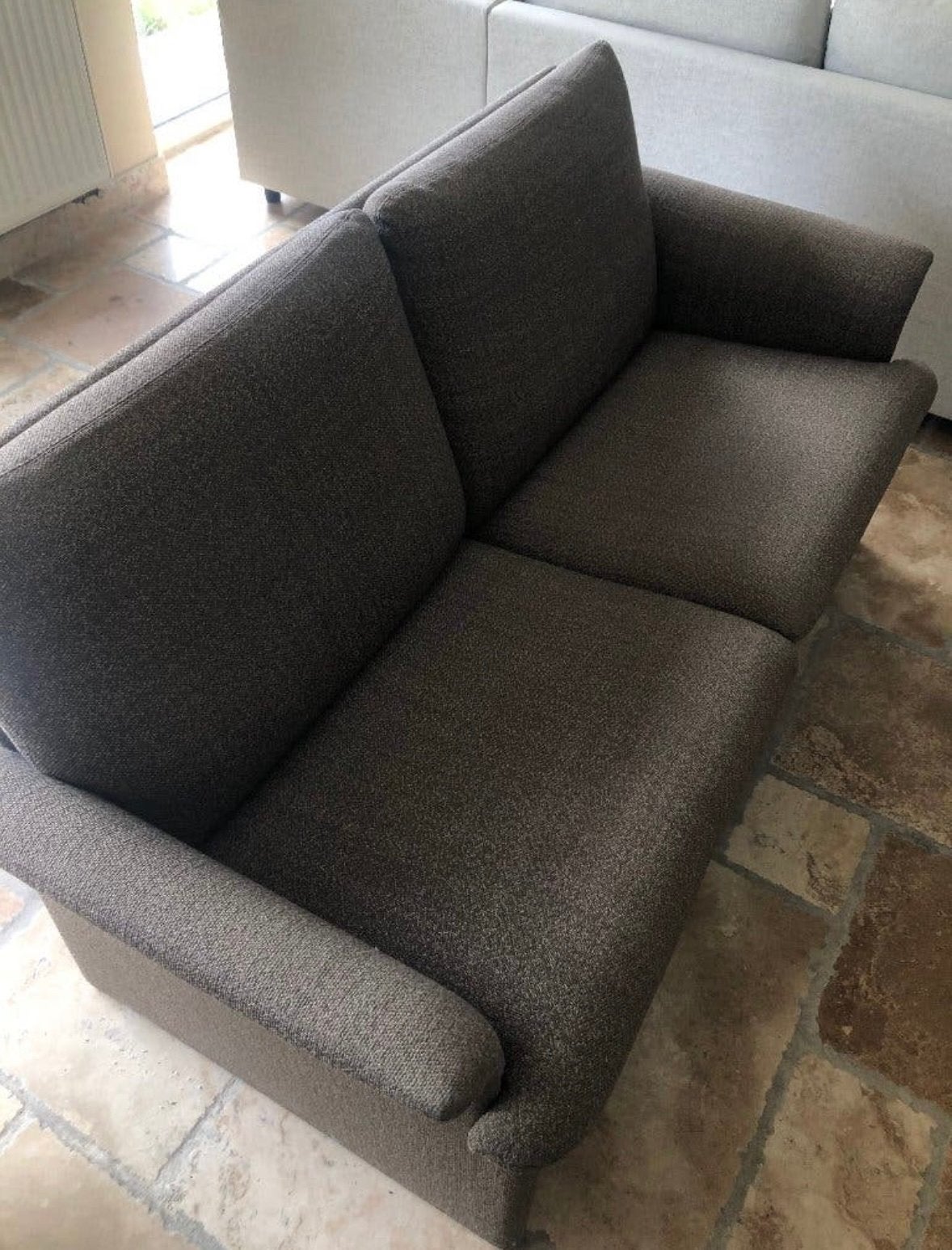 Beige salon, Ophalen, Gebruikt, Tweepersoons, Rechte bank