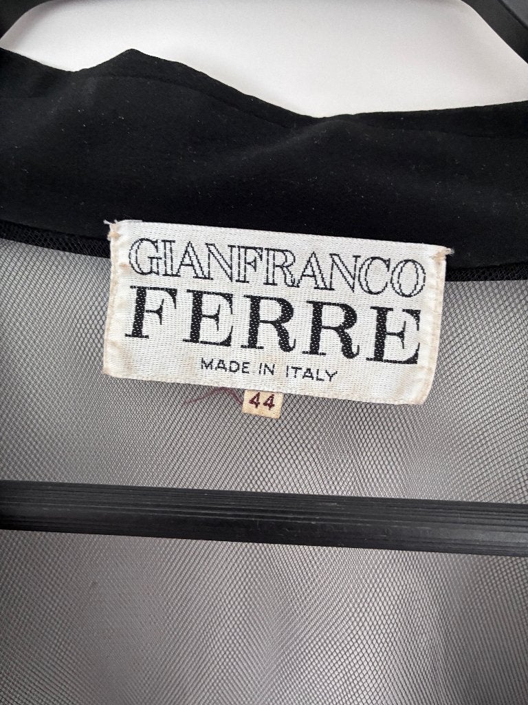 Blouse, Kleding | Dames, Verzenden, Zwart, Maat 42/44 (L), Gianfranco Ferre