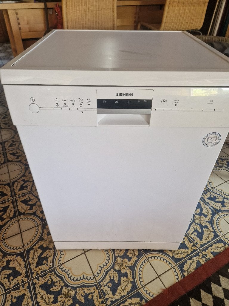 Lave vaisselle Siemens blanc, Electroménager, Lave-vaisselle, Enlèvement, Utilisé, Autoportant, Programme éco