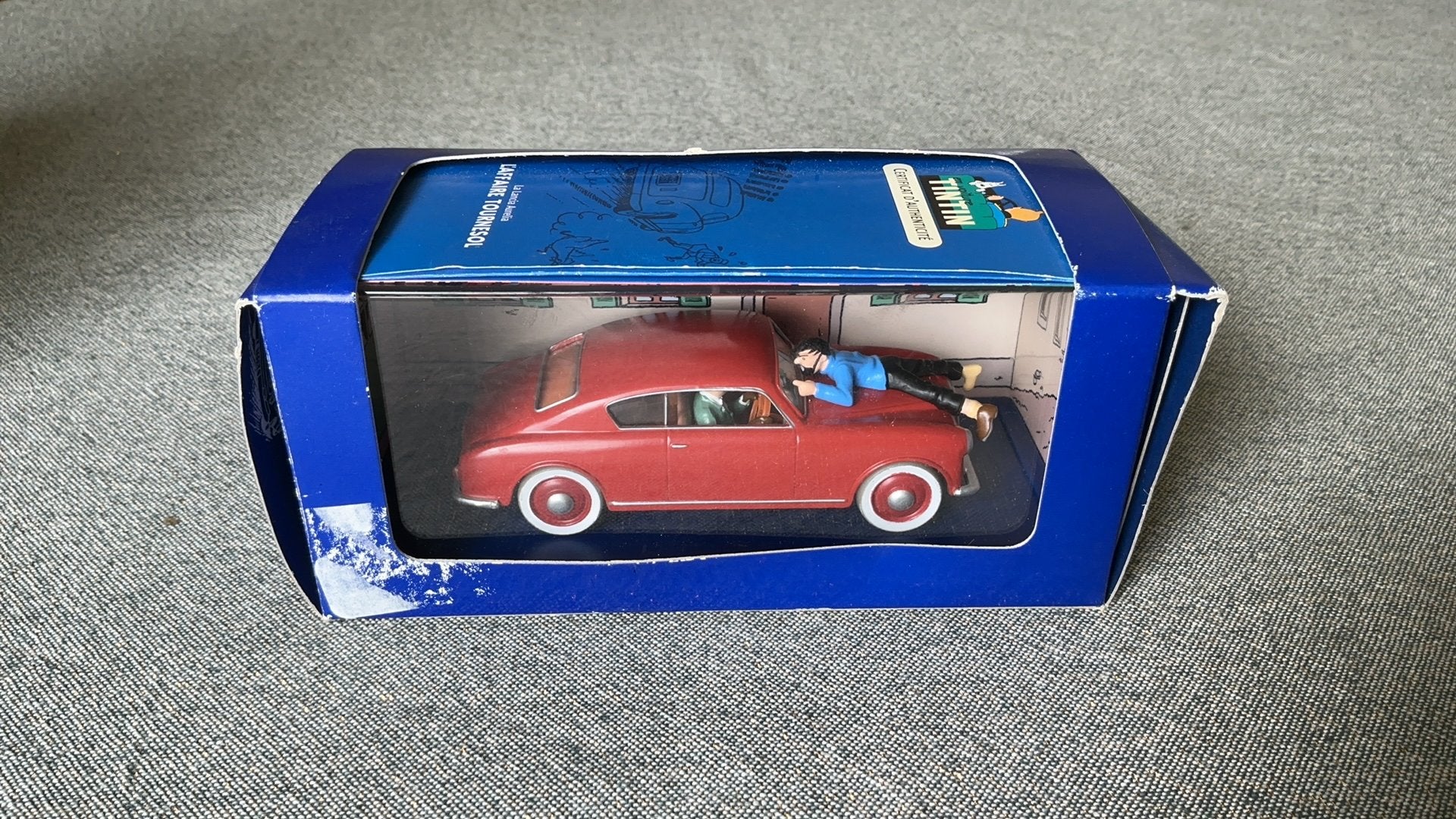 Kuifje modelwagen Lancia, Hobby en Vrije tijd, Ophalen of Verzenden, Zo goed als nieuw